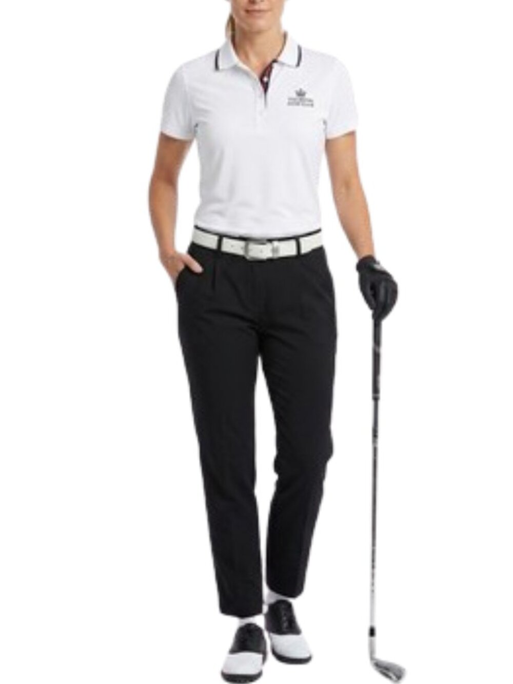 Puma Costa Golf Pants Performance Tech 4 Pockets Black Flat Front Like New sz 14